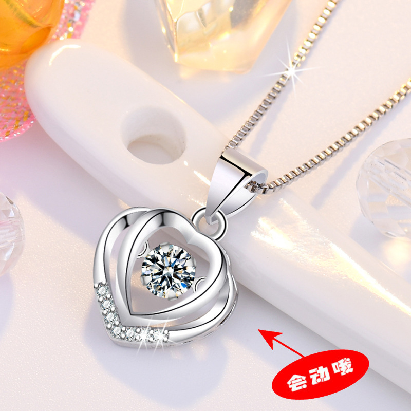 韩版灵动水滴形吊坠银项链女饰品ins简约灵动小众设计感时尚配饰